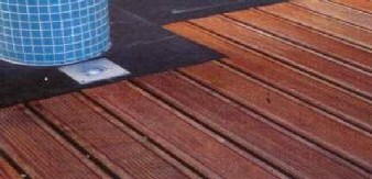 Parquet massif lames de terrasse massarandumba d�cor peigne